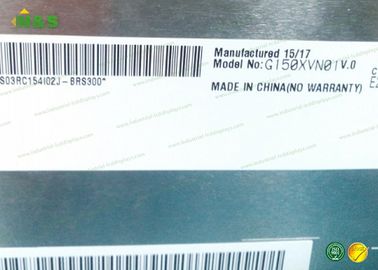 AUO G150XVN01 V0 Asli lcd panel datar, panel lcd tft Penuh Sudut Pandang