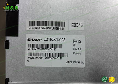 Antiglare LQ150X1LG98 Sharp LCD Panel 15.0 inci untuk Aplikasi Industri