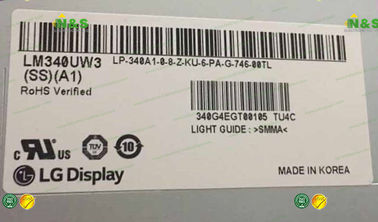 LM340UW1-SSA3 LG Tampilan a-Si TFT-LCD, 34 inci, 3440 × 1440 untuk 60Hz